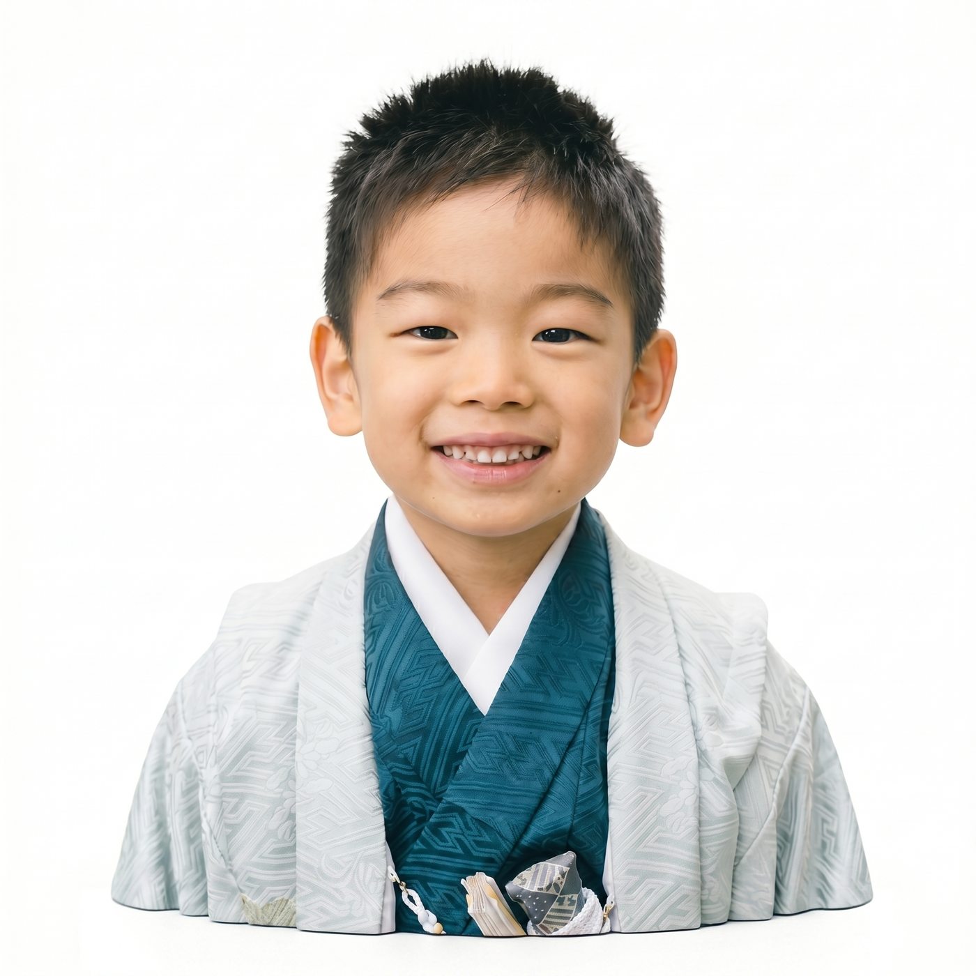 羽織袴を着た男の子の写真