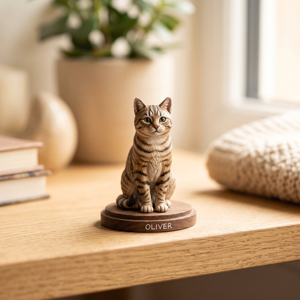 猫の3Dフィギュア作例