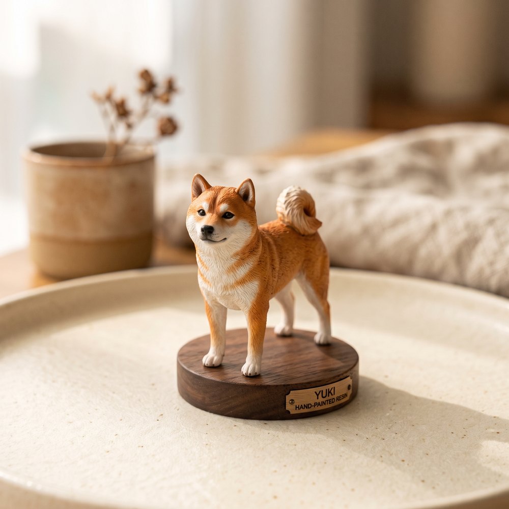柴犬の3Dフィギュア作例